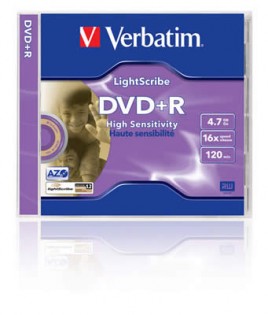DVD+R Verbatim 16x LightScribe