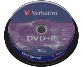 DVD+/-R Verbatim 16x cake10
