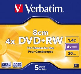 DVD+RW Verbatim 1.4GB 8cm