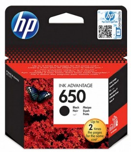 Tinta HP 650 black CZ101EA