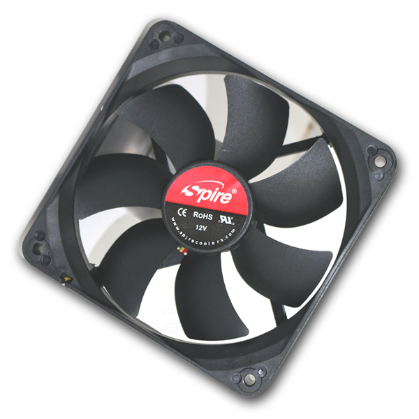 Spire vent. 120x120x25mm 3pin