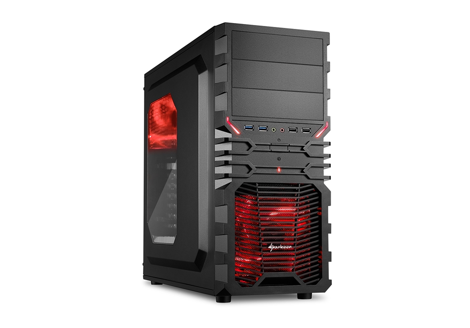 Case Sharkoon VG4-W crveno