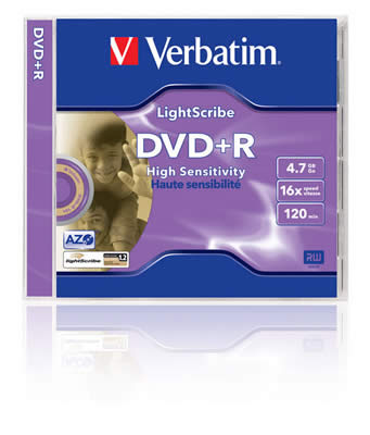 DVD+R Verbatim 16x LightScribe