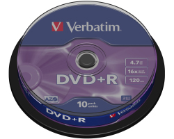 DVD+/-R Verbatim 16x cake10