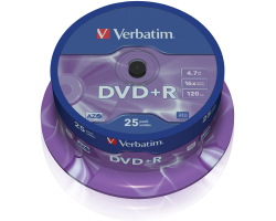 DVD+/-R Verbatim 16x cake25